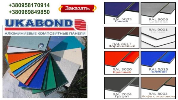 Алюминиевые композитные панели RAL 5015 • 3 mm - Зображення 4