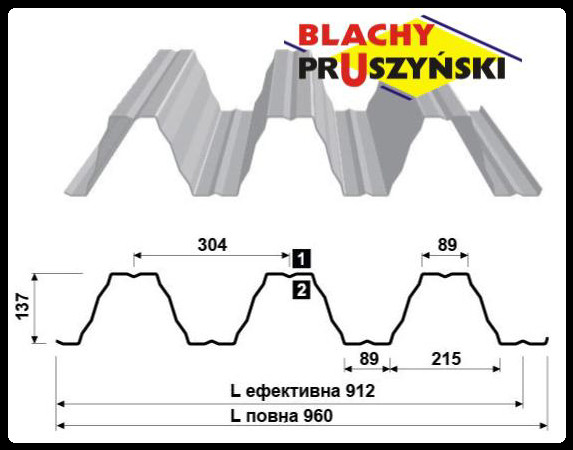 Профнастил Т-140 / 1,25 мм S320GD / RAL 9010 3 ЛСТК-ЦЕНТР Україна Профнастил Т-140 / 1,25 мм S320GD / RAL 9010 - Зображення 3