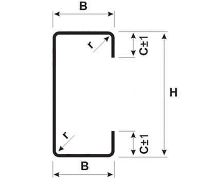 C — профіль оцинкований ЛСТК (16*55*250*55*16*1 мм) 5 ЛСТК-ЦЕНТР Україна C — профіль оцинкований ЛСТК (16*55*250*55*16*1 мм) - Зображення 5